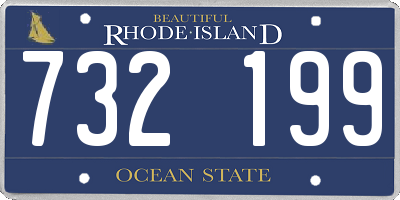 RI license plate 732199
