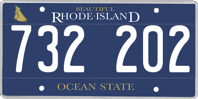 RI license plate 732202