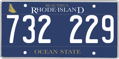 RI license plate 732229