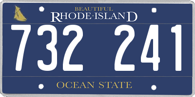 RI license plate 732241