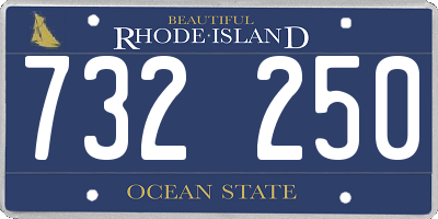 RI license plate 732250