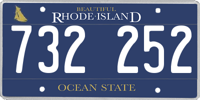 RI license plate 732252