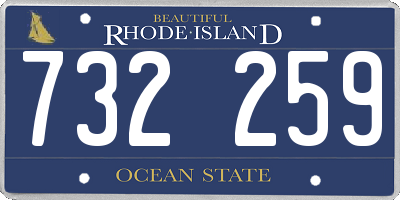RI license plate 732259