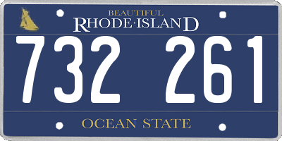 RI license plate 732261