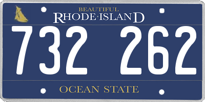 RI license plate 732262