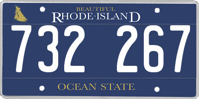 RI license plate 732267