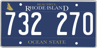 RI license plate 732270