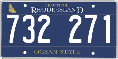 RI license plate 732271