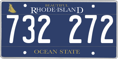 RI license plate 732272