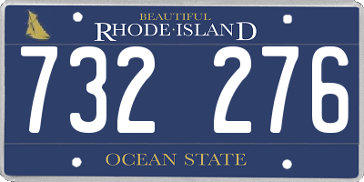 RI license plate 732276
