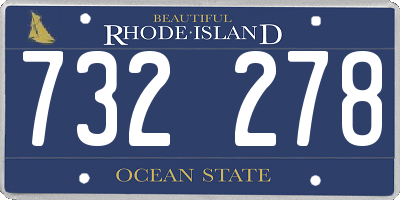 RI license plate 732278