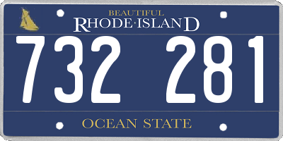 RI license plate 732281