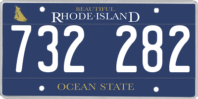 RI license plate 732282