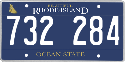 RI license plate 732284