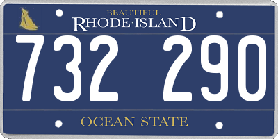 RI license plate 732290