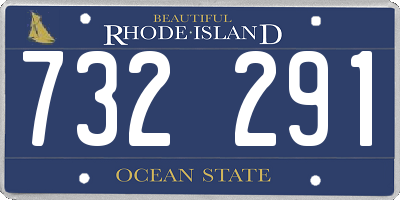 RI license plate 732291