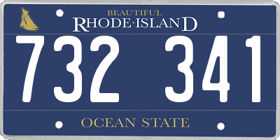 RI license plate 732341