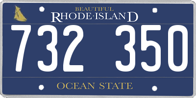RI license plate 732350