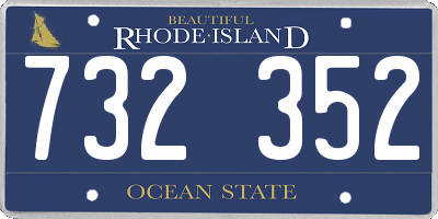 RI license plate 732352