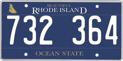 RI license plate 732364