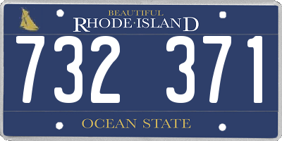 RI license plate 732371
