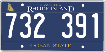 RI license plate 732391