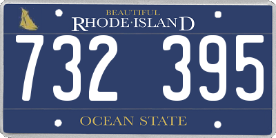 RI license plate 732395