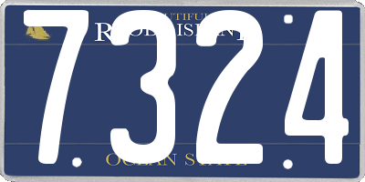 RI license plate 7324