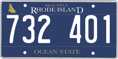 RI license plate 732401