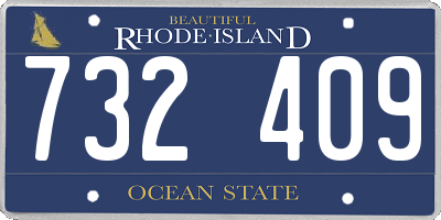 RI license plate 732409