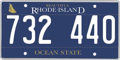 RI license plate 732440