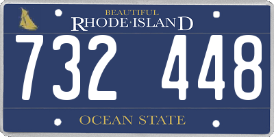 RI license plate 732448