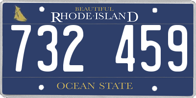 RI license plate 732459