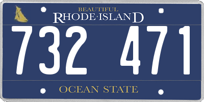 RI license plate 732471