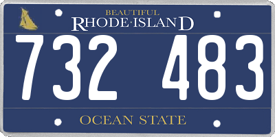 RI license plate 732483