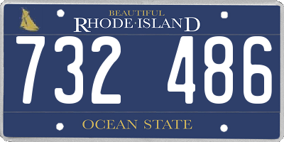 RI license plate 732486