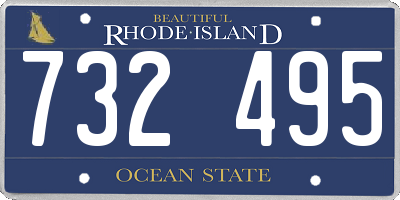 RI license plate 732495