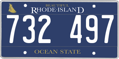 RI license plate 732497