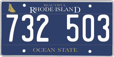 RI license plate 732503
