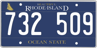 RI license plate 732509