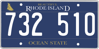 RI license plate 732510