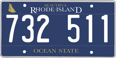RI license plate 732511