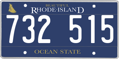 RI license plate 732515