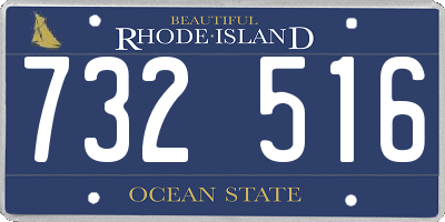 RI license plate 732516