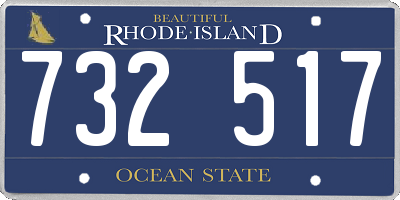 RI license plate 732517