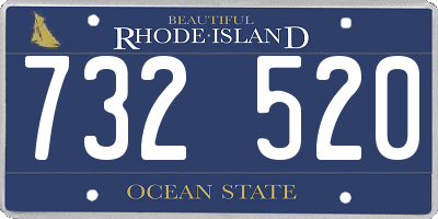 RI license plate 732520