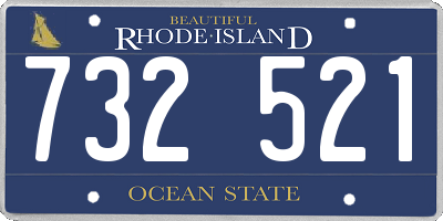 RI license plate 732521