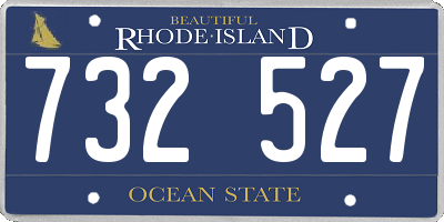 RI license plate 732527