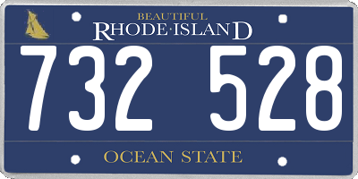 RI license plate 732528