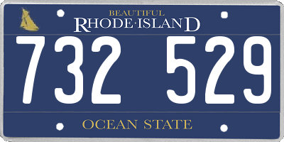 RI license plate 732529